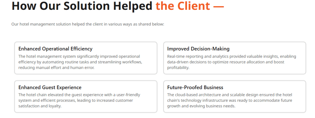 How RAAS Cloud's Hotel Management Solution Helped the Client