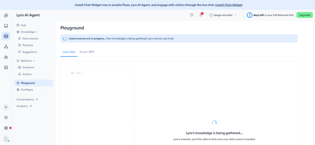 Test the Agent Before Going Live