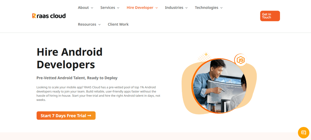 RAAS Cloud – One of the best Toptal Alternatives To Hire Tech Talent