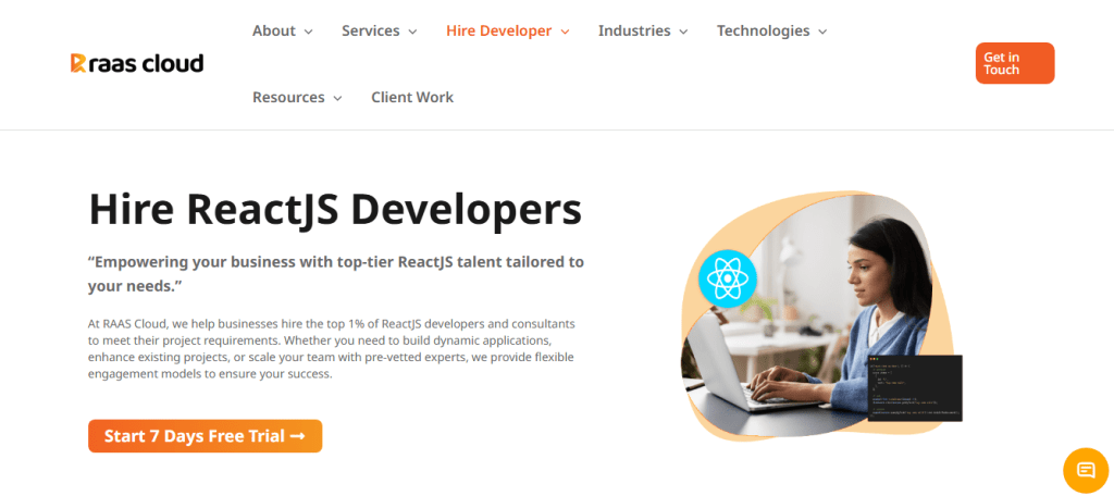 RAAS Cloud – one of the best Arc.dev alternative for hiring developers