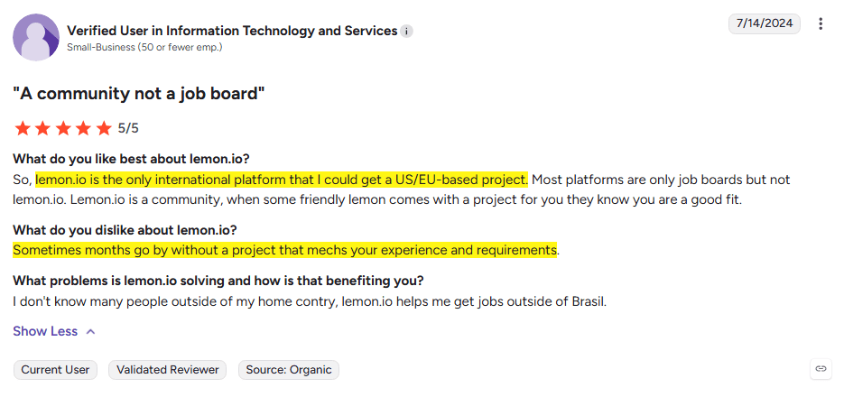Review of lemon.io