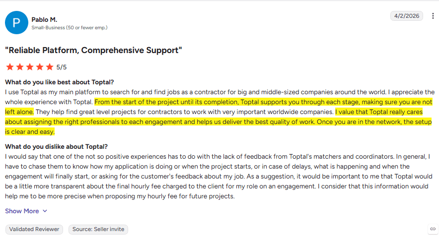 Toptal Review
