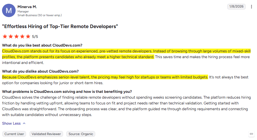 CloudDevs Review