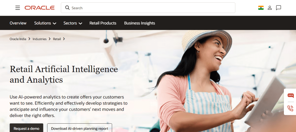 Oracle Retail Artificial Intelligence and Analytics
