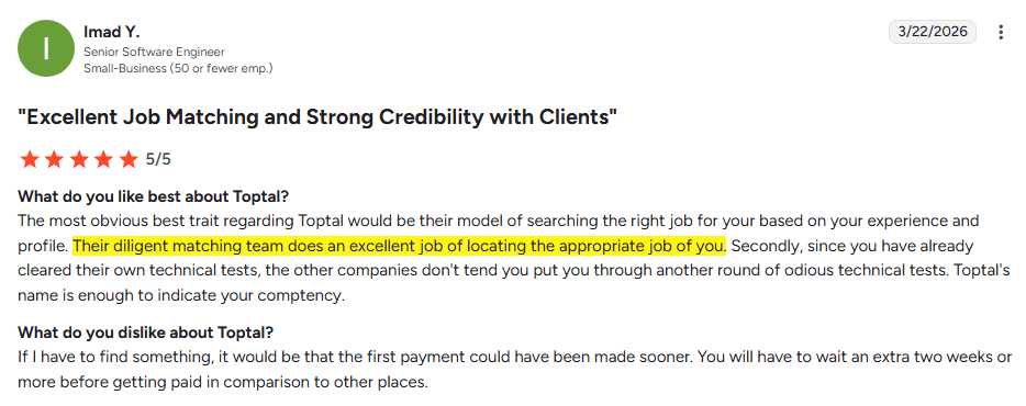 Toptal Review