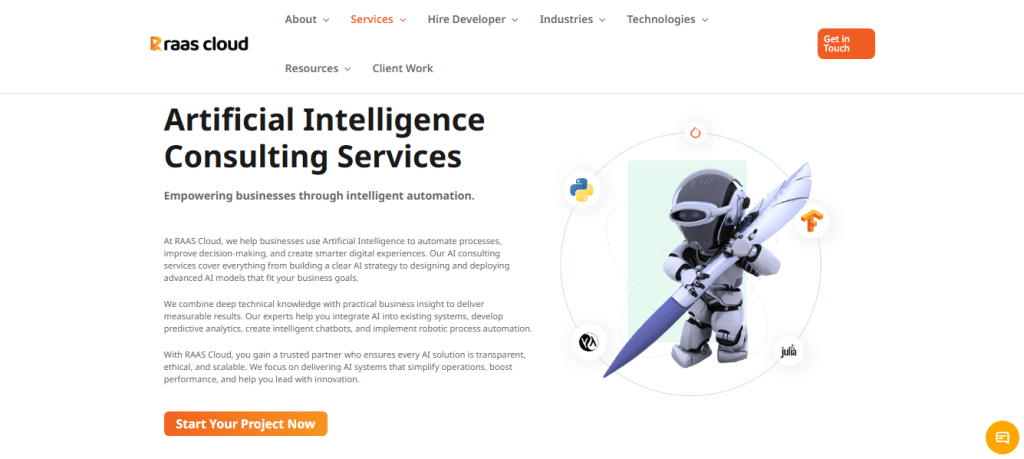 RAAS Cloud – one of the best AI Consulting Agencies in USA